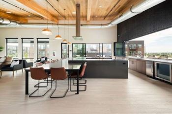 The Chef’s Table is designed to feed a crowd with generous counter space for prepping, plating, or going buffet style.